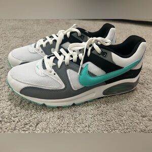 Nike White and Aqua Running Shoes